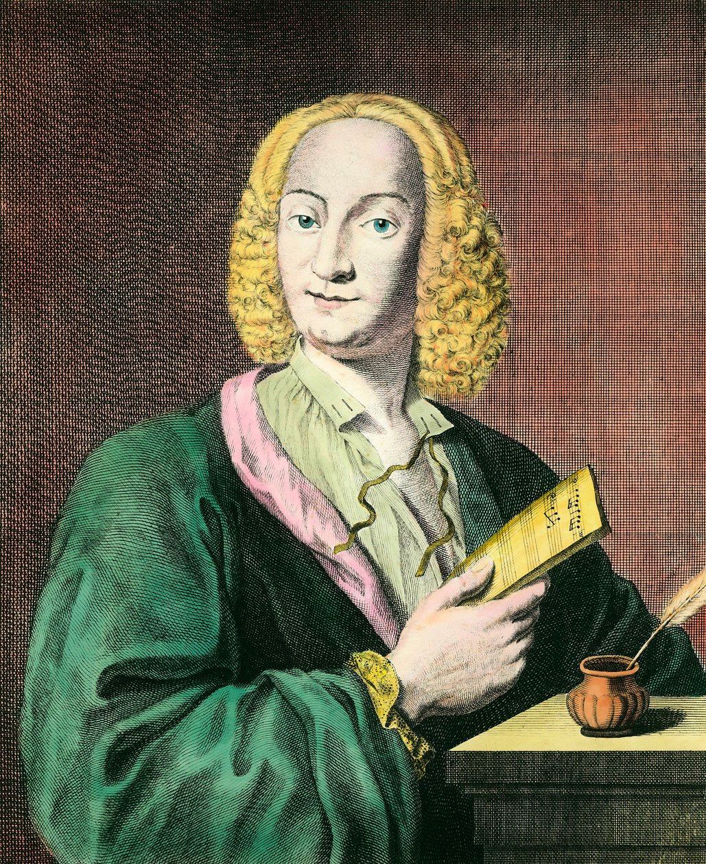 Antonio Vivaldi (1678-1741) olasz zeneszerző portréja. 18. századi metszet. Magángyűjtemény alkotó: Unknown artist