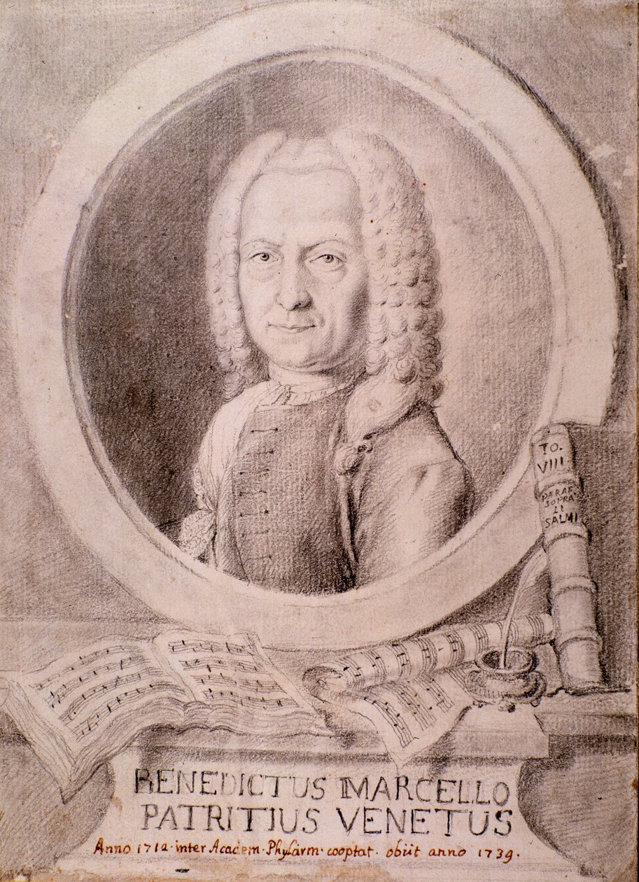 Benedetto Marcello portréja (rajz) alkotó: Unknown artist