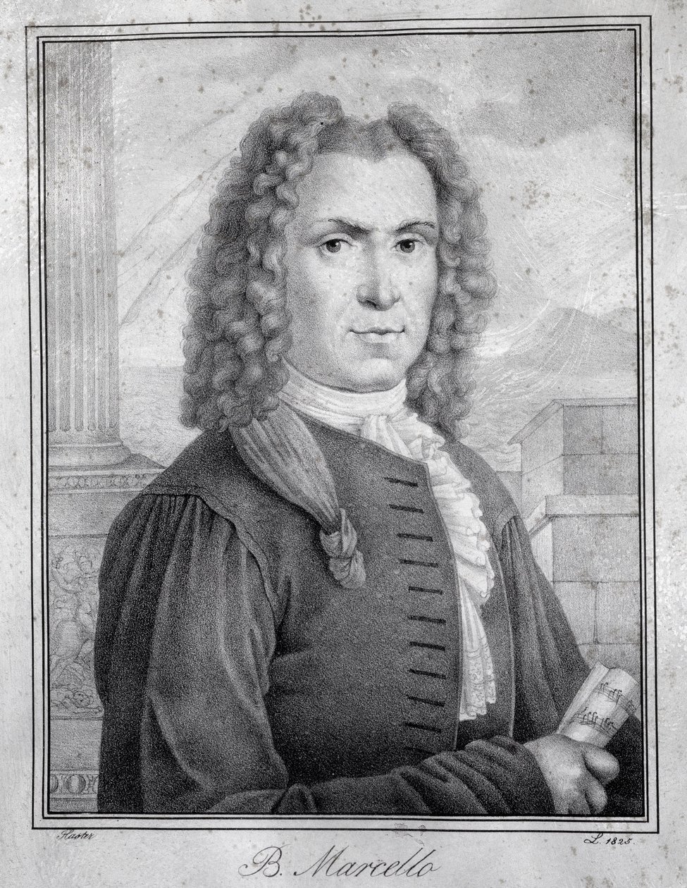 Benedetto Marcello portréja (metszet) alkotó: Unknown artist