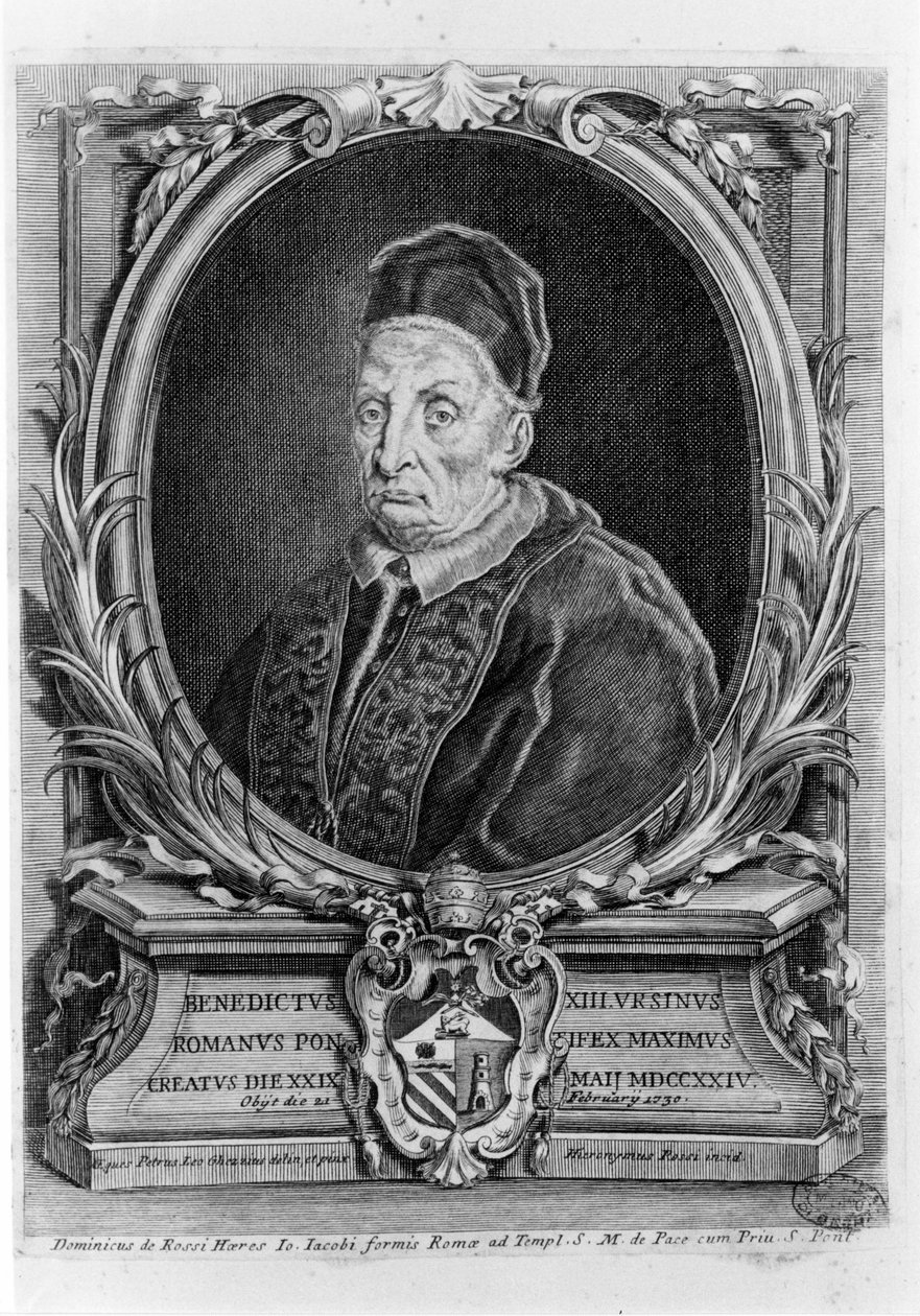 XIII. Benedek (1649 - 1730) portréja. alkotó: Unknown artist