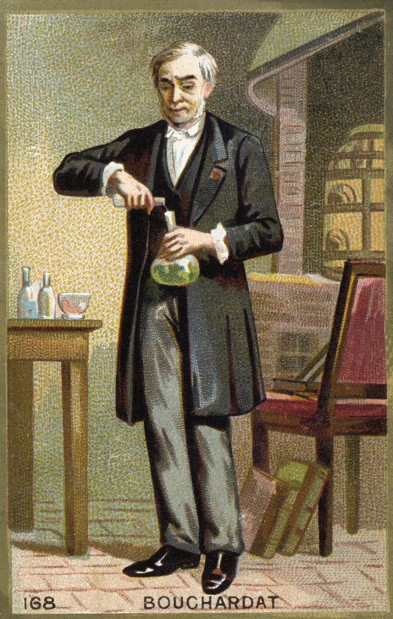 Bouchardat portréja. 19. századi kromolitográfia. alkotó: Unknown artist