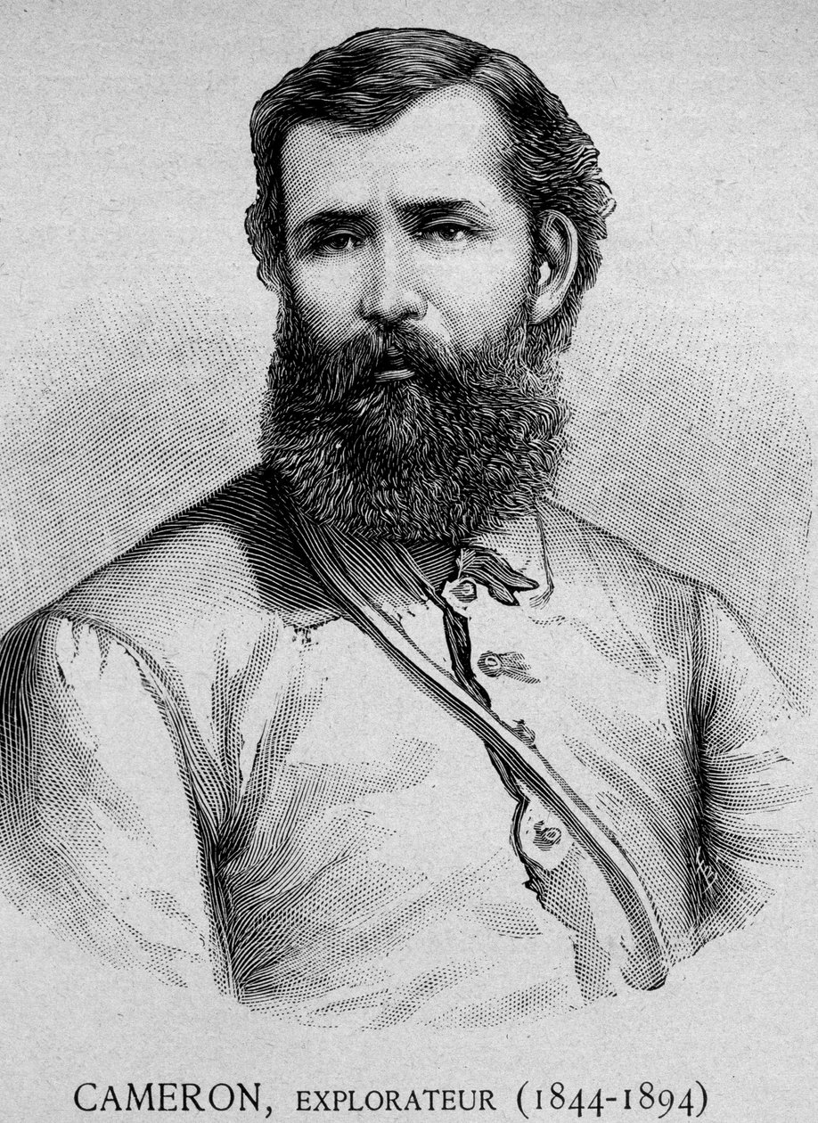 Cameron, felfedező (1844 - 1894) portréja - grav. 19. század alkotó: Unknown artist