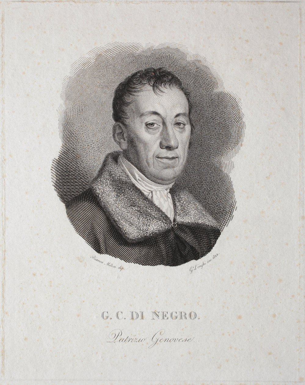De Negro az autó portréjában (metszet) alkotó: Unknown artist