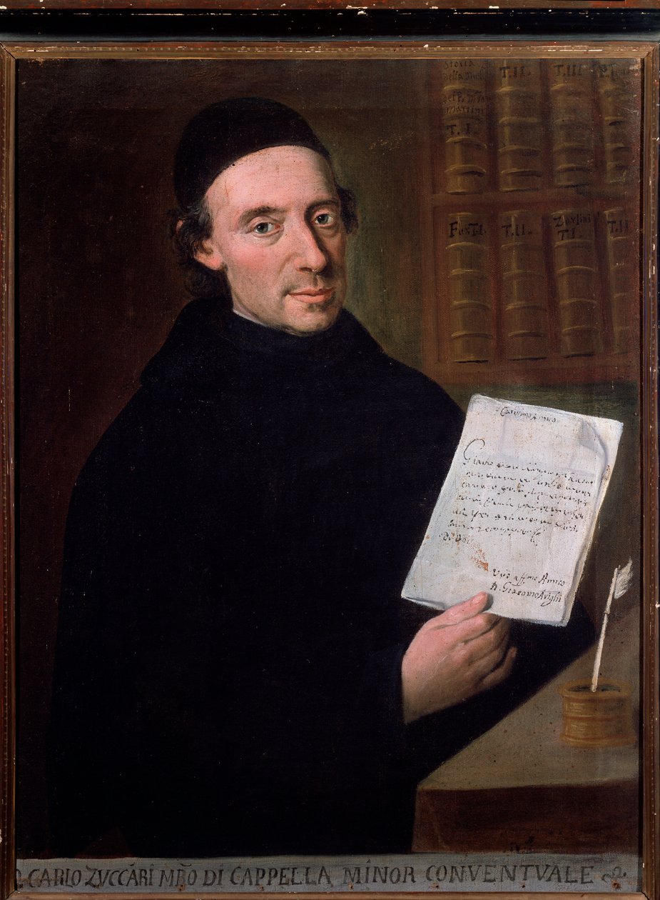Carlo Zuccari (1704-1792) olasz zeneszerző és Anonymous hegedűművész portréja. 18. század. Bologna, Polgári Múzeum alkotó: Unknown artist