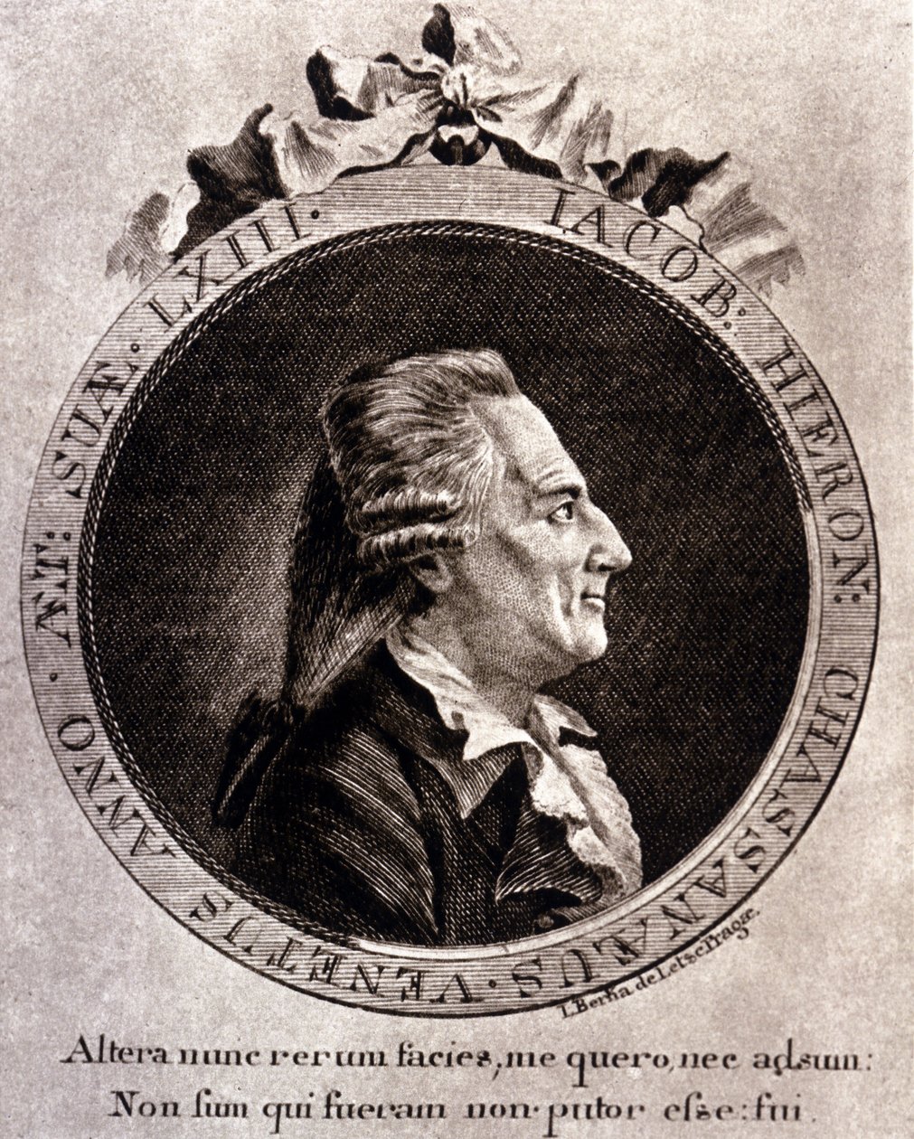 Casanova portréja (1725 - 1798) - portré az előlapon, a Velencei Köztársaság börtöneiből való szökésem története című kötetben, Dux en Bohemia alkotó: Unknown artist