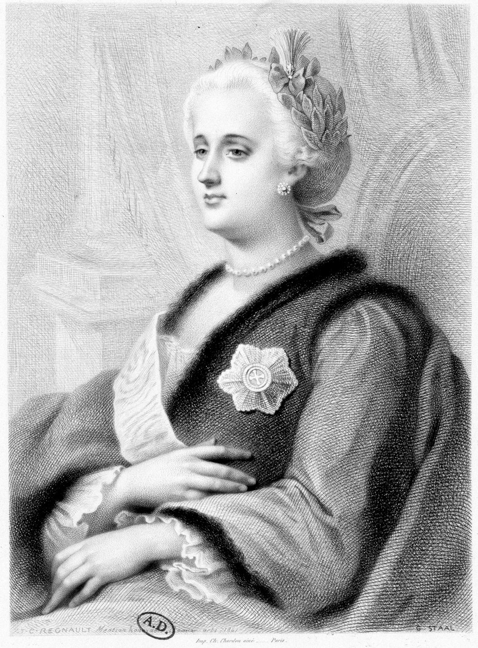 Oroszország II. Katalin portréja alkotó: Unknown artist