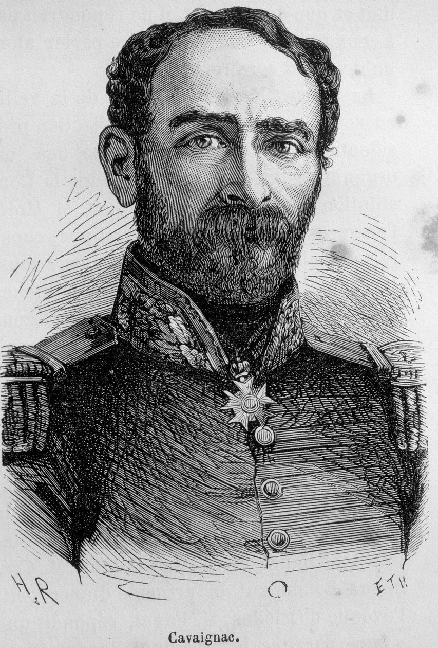 Cavaignac (1802-1857) francia politikus és tábornok portréja alkotó: Unknown artist