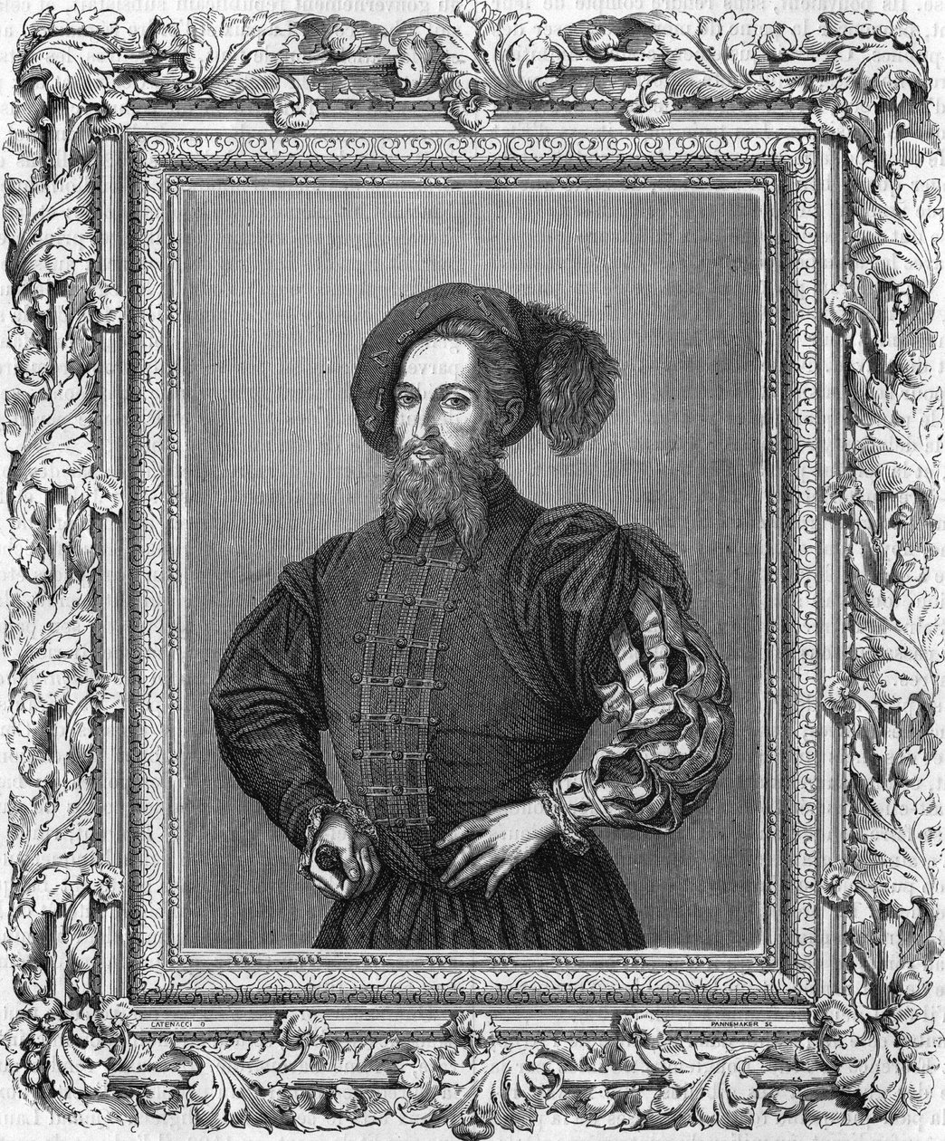 Cesare (Cesar) Borgia (1475-1507) portréja. alkotó: Unknown artist