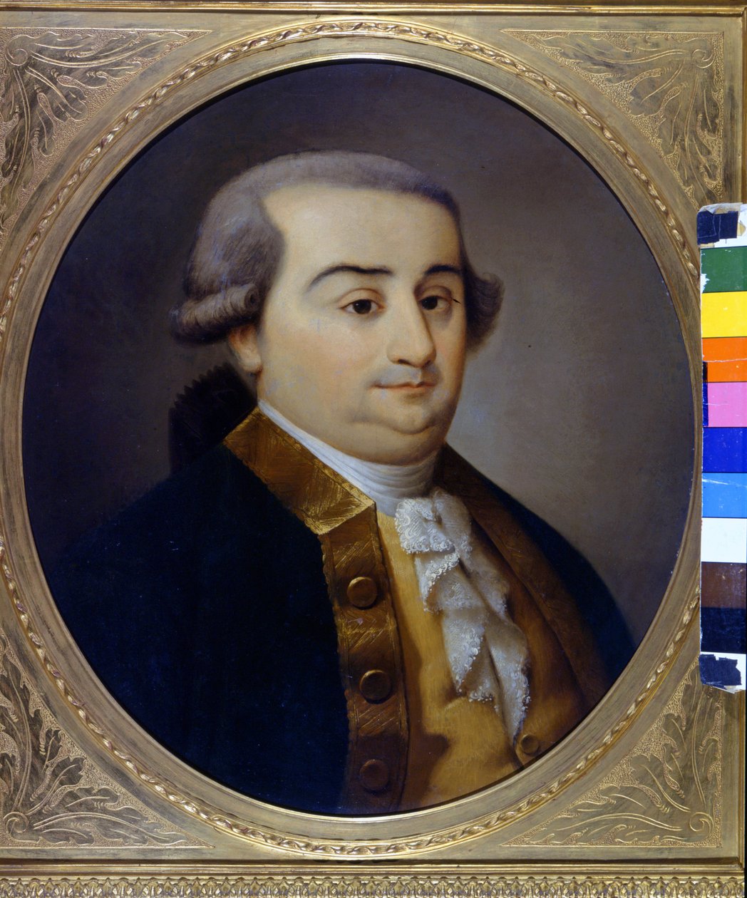 Cesare Bonesana, Marquis de Beccaria (1738 - 1794) olasz jogtudós portréja. A 18. századi névtelen festmény. Milánói múzeum. Milánó alkotó: Unknown artist