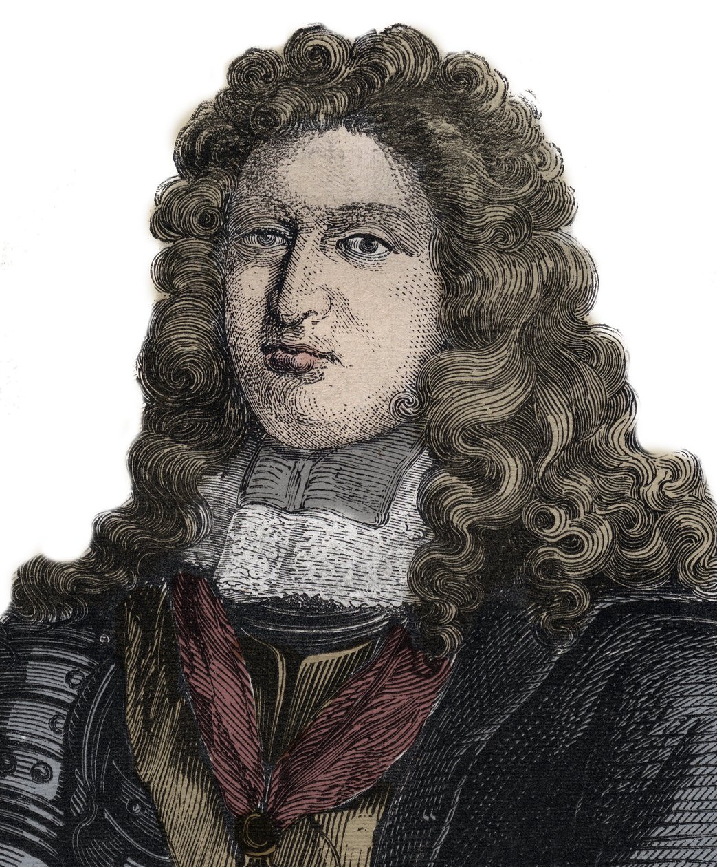 Charles Auguste de La Fare Comte de Laugères (1644-1712) francia költő portréja alkotó: Unknown artist