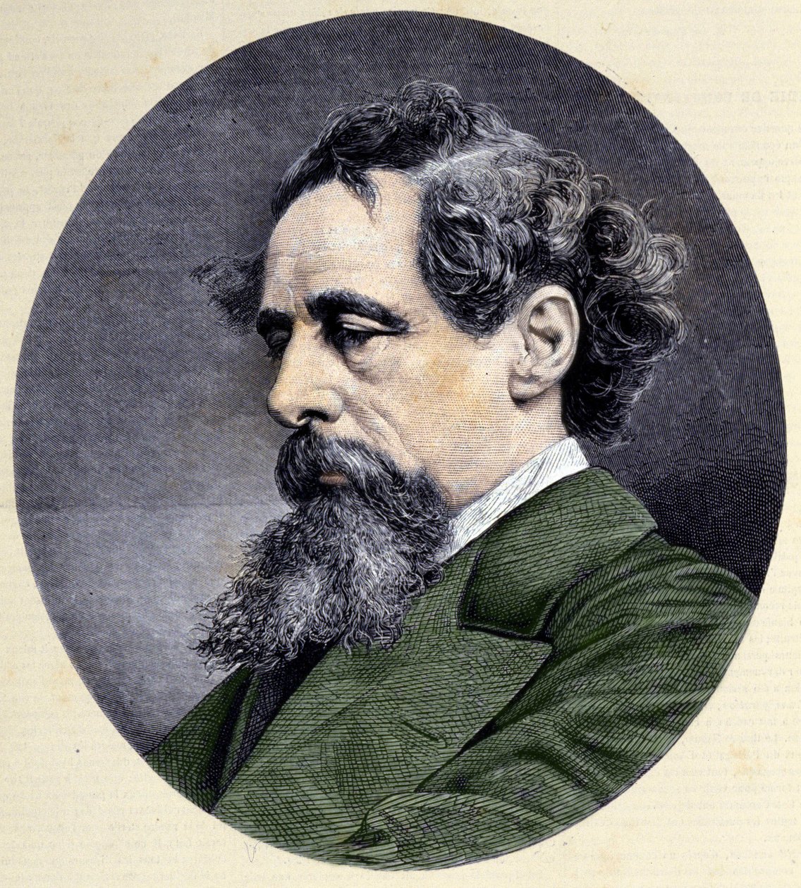 Charles Dickens (1812-1870) angol író portréja. alkotó: Unknown artist