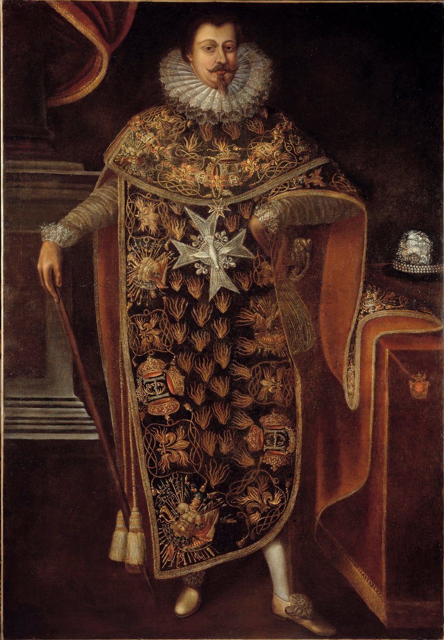 Charles Henri de Clermont Thonnerre (1571-1640) portréja a Szentlélek-rend lovagruhájában (Szentlélek rendje) Névtelen festmény. 17. század. Paris, musee de la Legion d