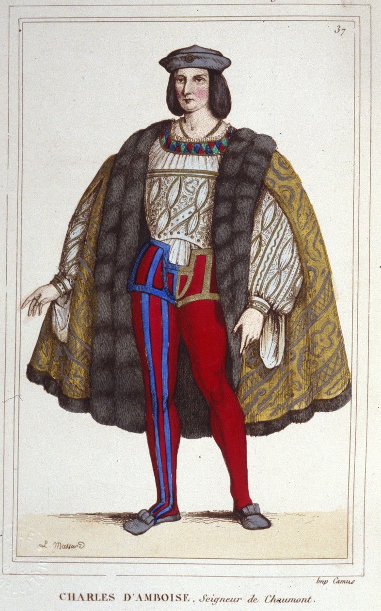 II. Amboise Károly (1473-1511) Chaumont ura portréja. alkotó: Unknown artist