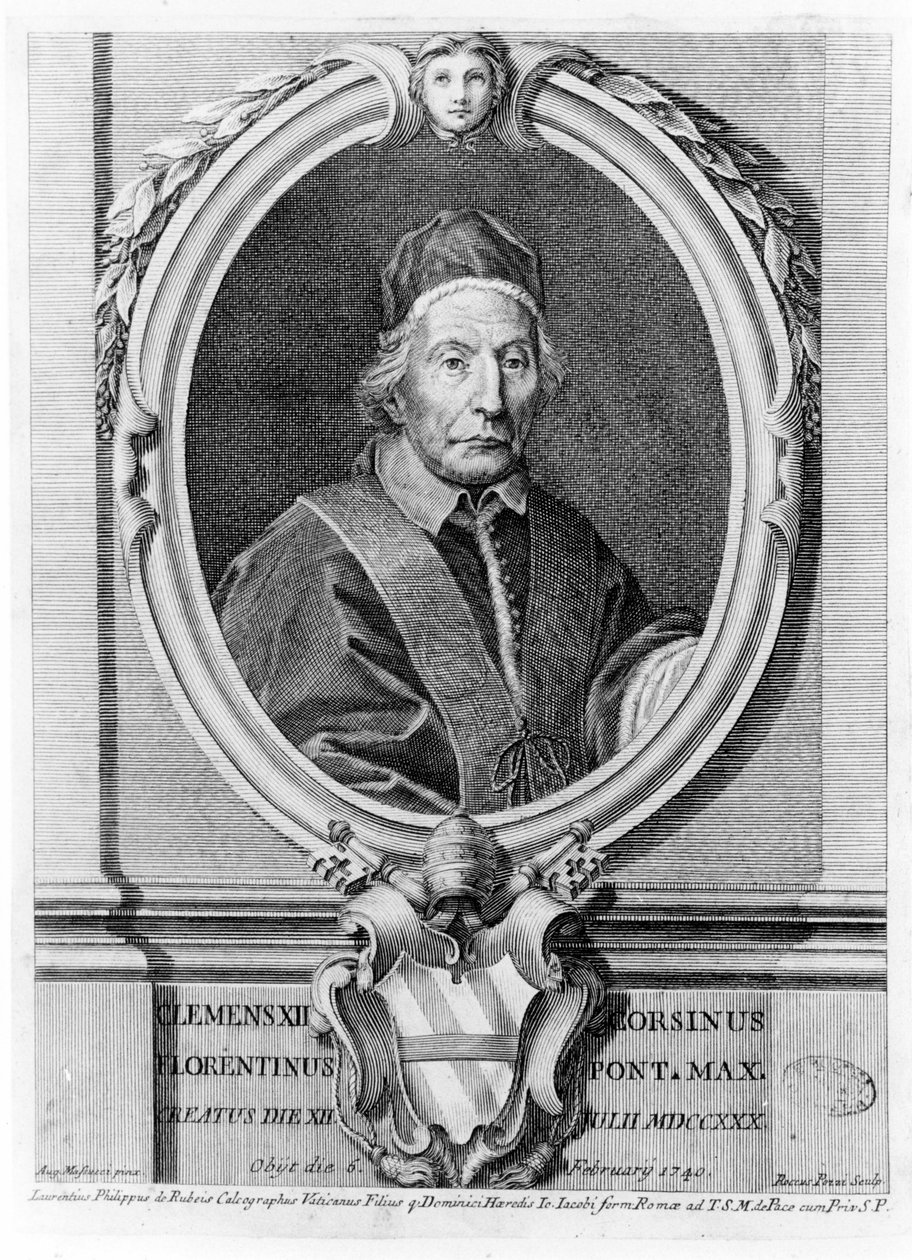 XII. Clément (1652 - 1740) portréja. alkotó: Unknown artist