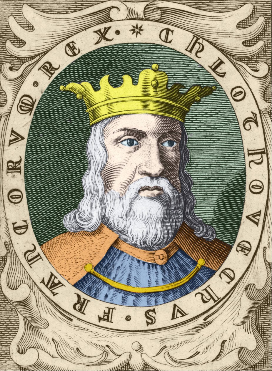 I. Clovis (466 - 511. v.) frankok királyának portréja. alkotó: Unknown artist