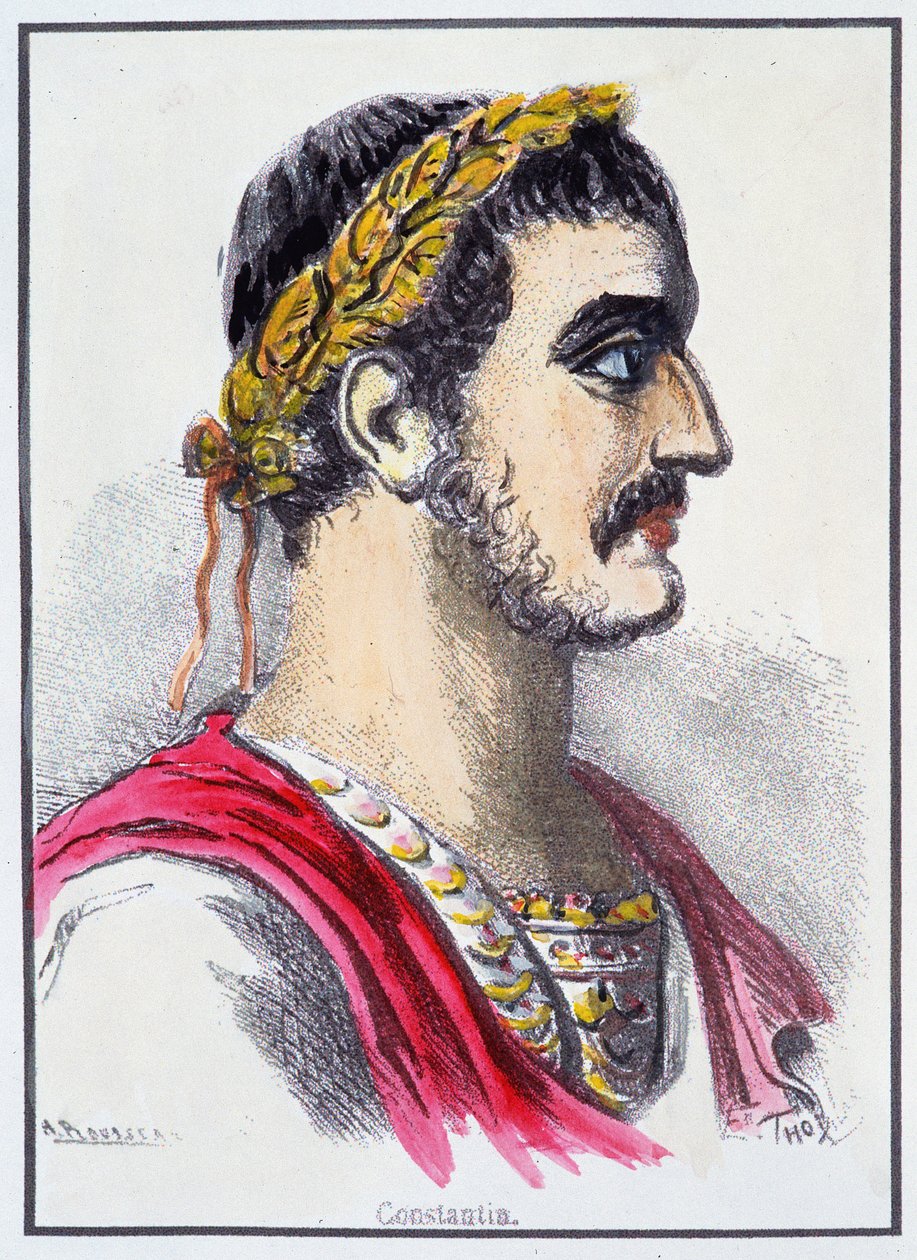 Konstantin római császár portréja alkotó: Unknown artist
