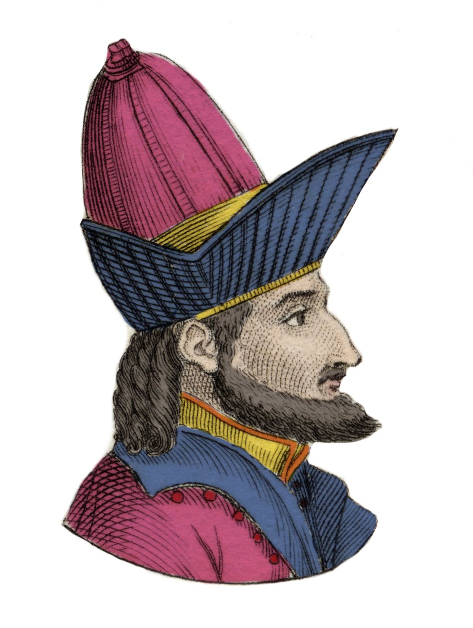 XI. (vagy XII.) Konstantin paleológus, Dragases (XI. Konstantin Palaiologosz) (1404-1453), bizánci császár portréja. századi metszet. alkotó: Unknown artist