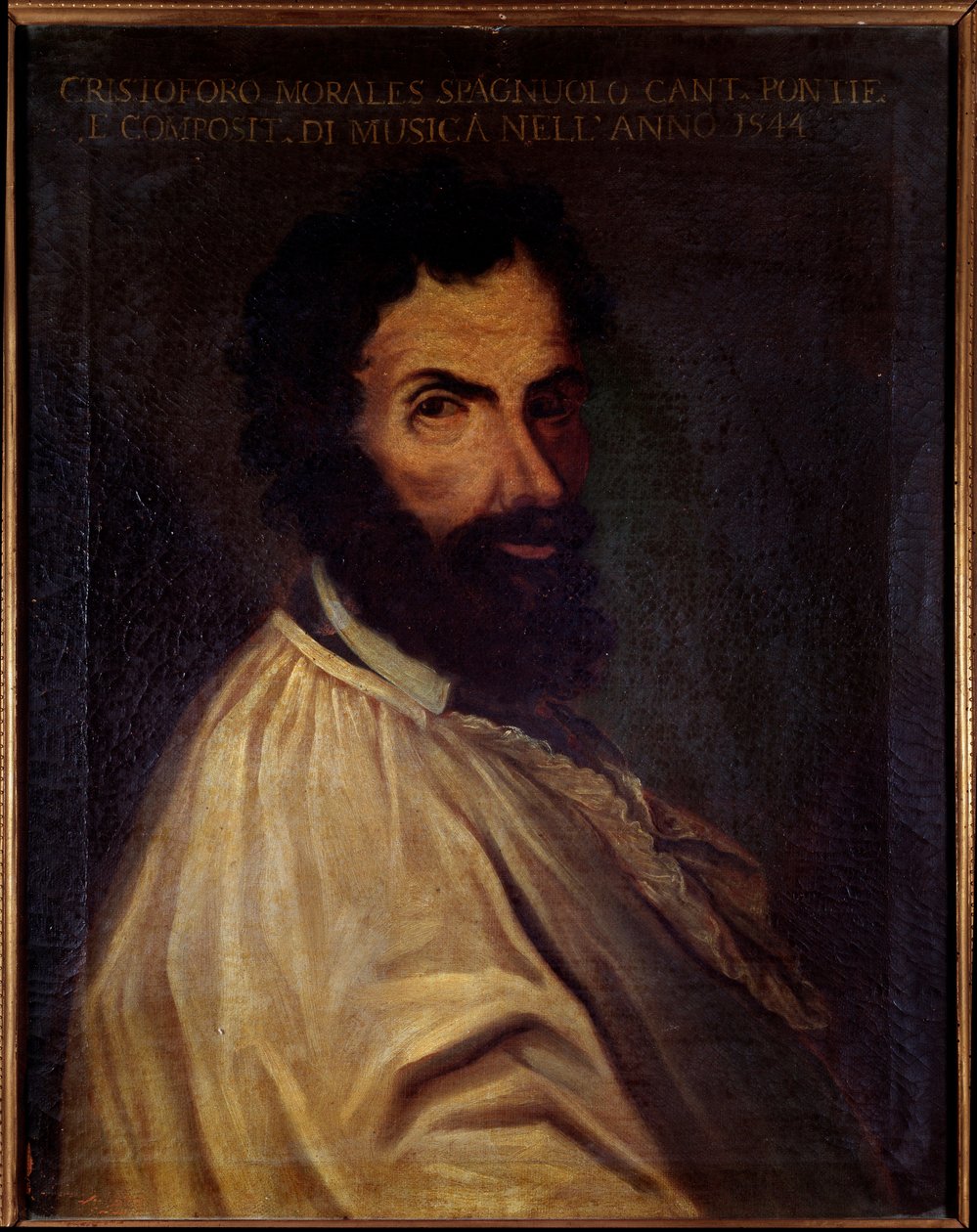 Cristobal de Morales angol zeneszerző portréja (festmény alkotó: Unknown artist