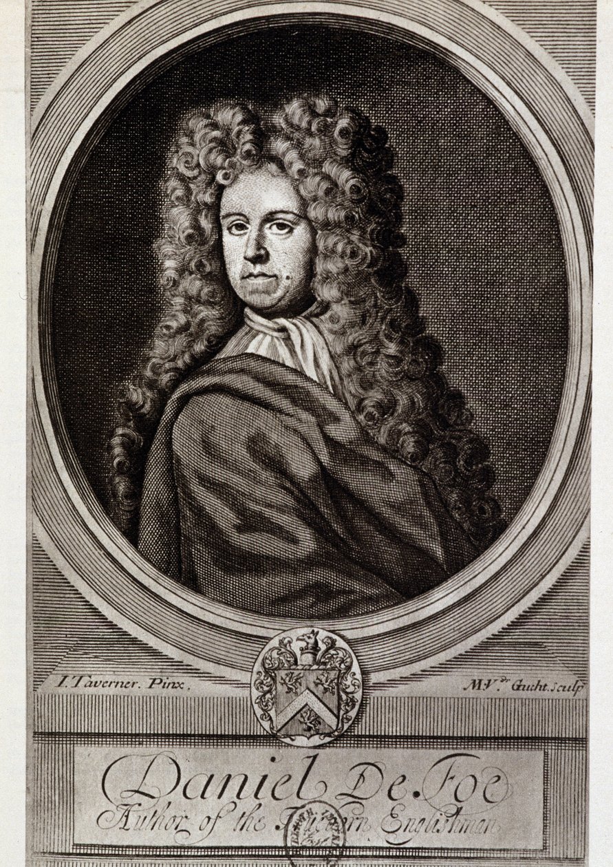Daniel de Foe vagy Defoe portréja (1660-1731) alkotó: Unknown artist