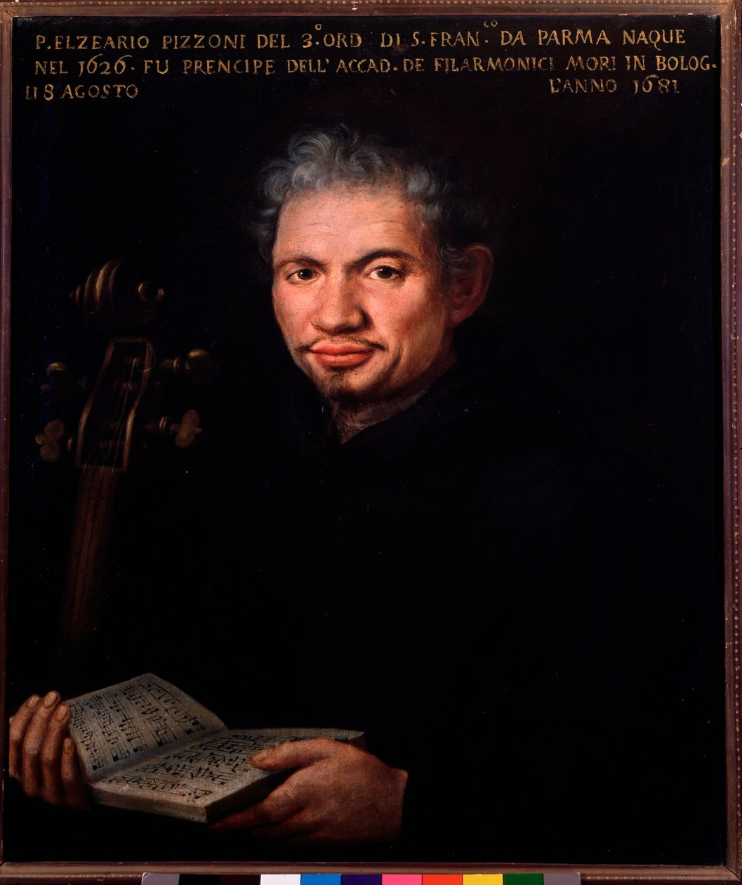 Elzeario Pizzoni (1626-1681) olasz zeneszerző Anonymous festmény portréja. 18. századi Bologna, civico museo musicale alkotó: Unknown artist