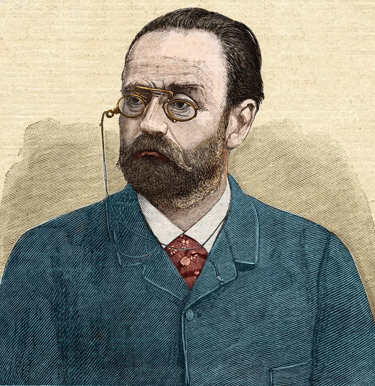 Emile Zola (1840-1902) francia író portréja. alkotó: Unknown artist