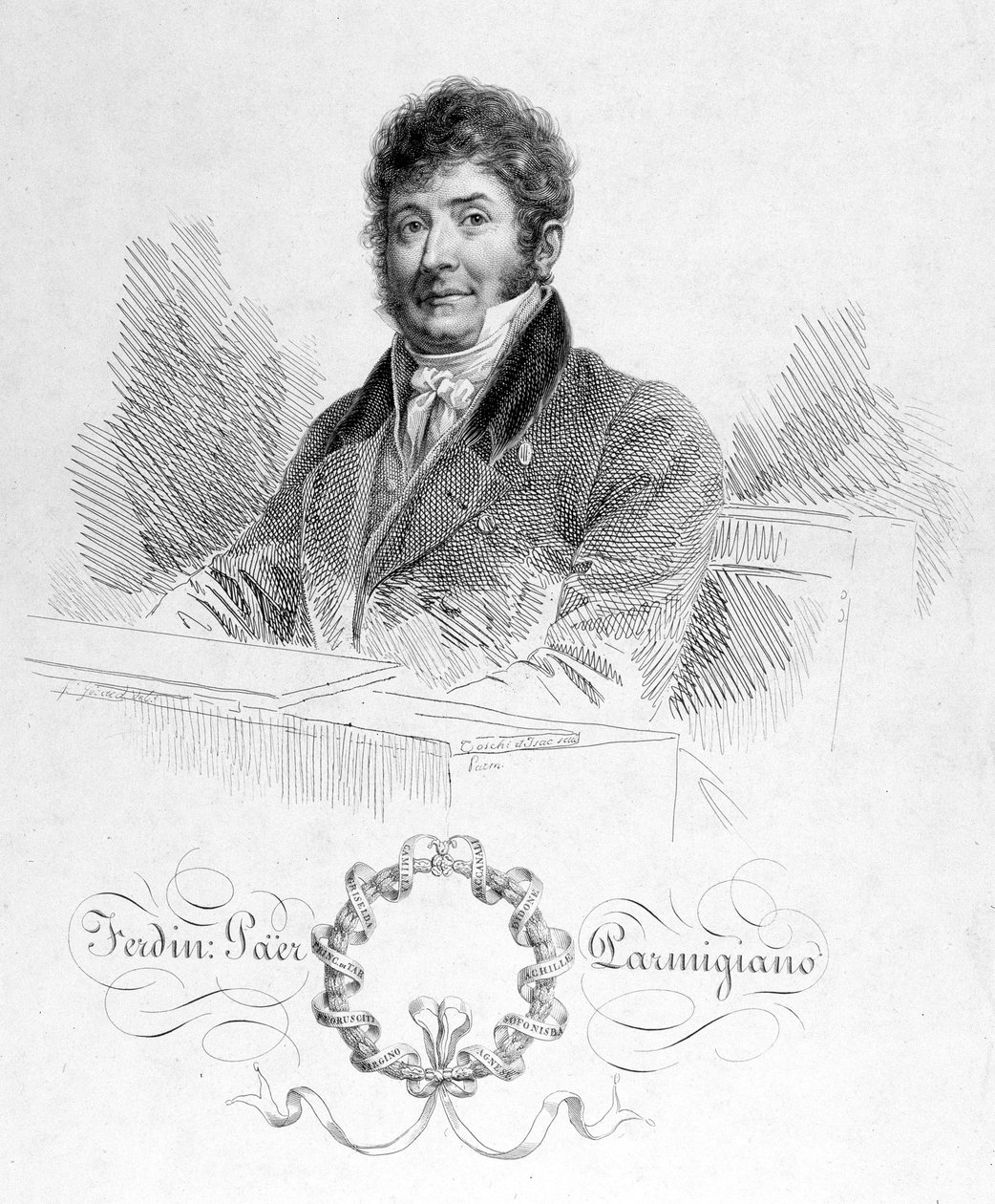 Ferdinando Paer (1771 - 1839) portréja. I. Napóleon kápolnamestere, majd az Opera Comique igazgatója volt. alkotó: Unknown artist