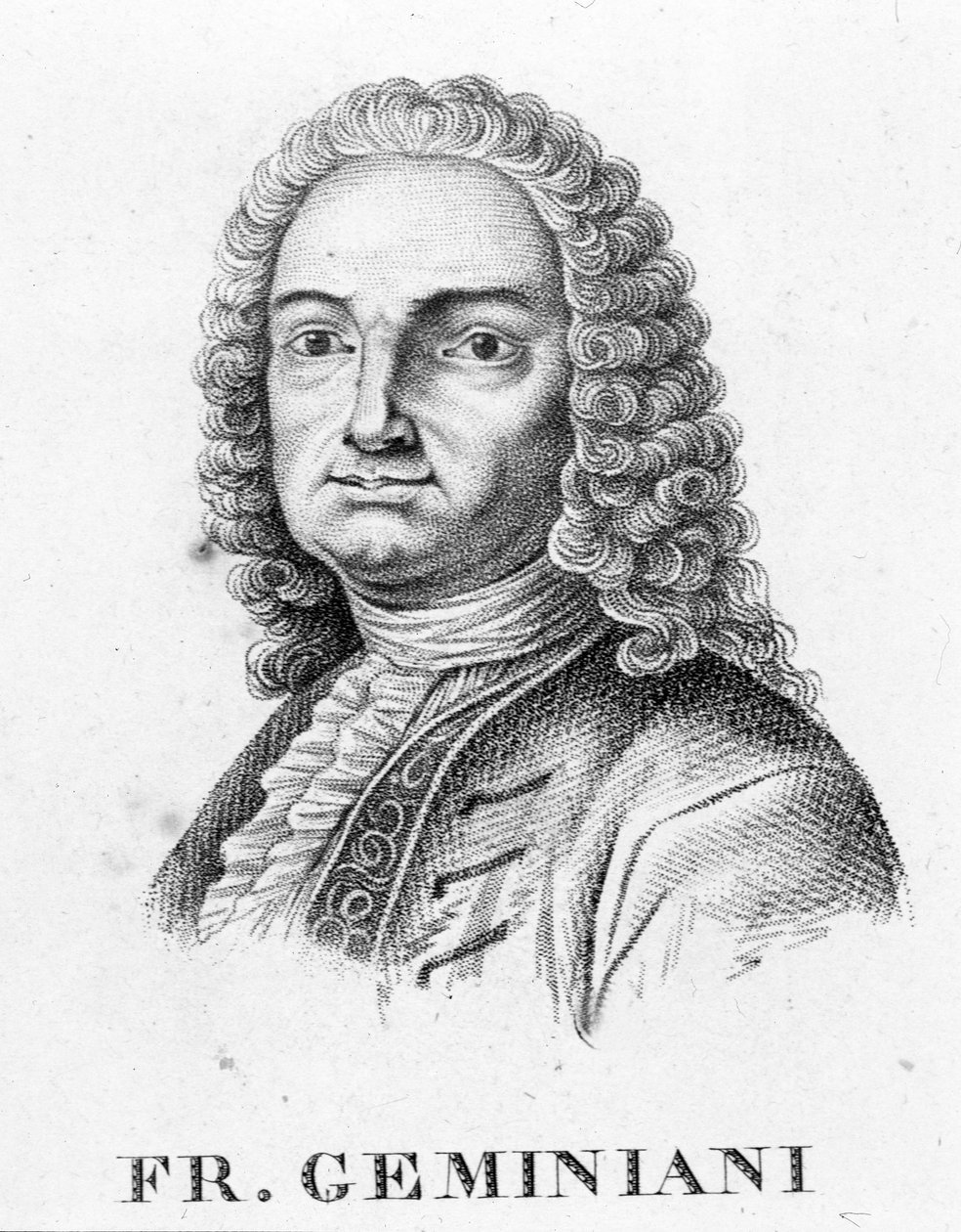 Francesco Saverio Geminiani portréja olasz zenész (Lucca alkotó: Unknown artist
