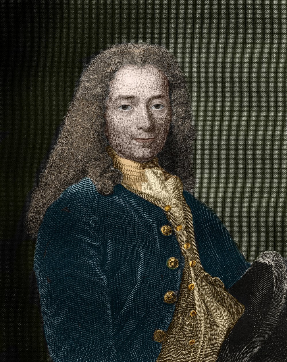 Francois-Marie Arouet, Voltaire (1694-1778) francia író és filozófus portréja. alkotó: Unknown artist