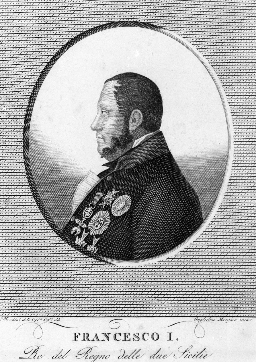 1. Francois (1777-1830), a két Szicília királyának portréja. alkotó: Unknown artist