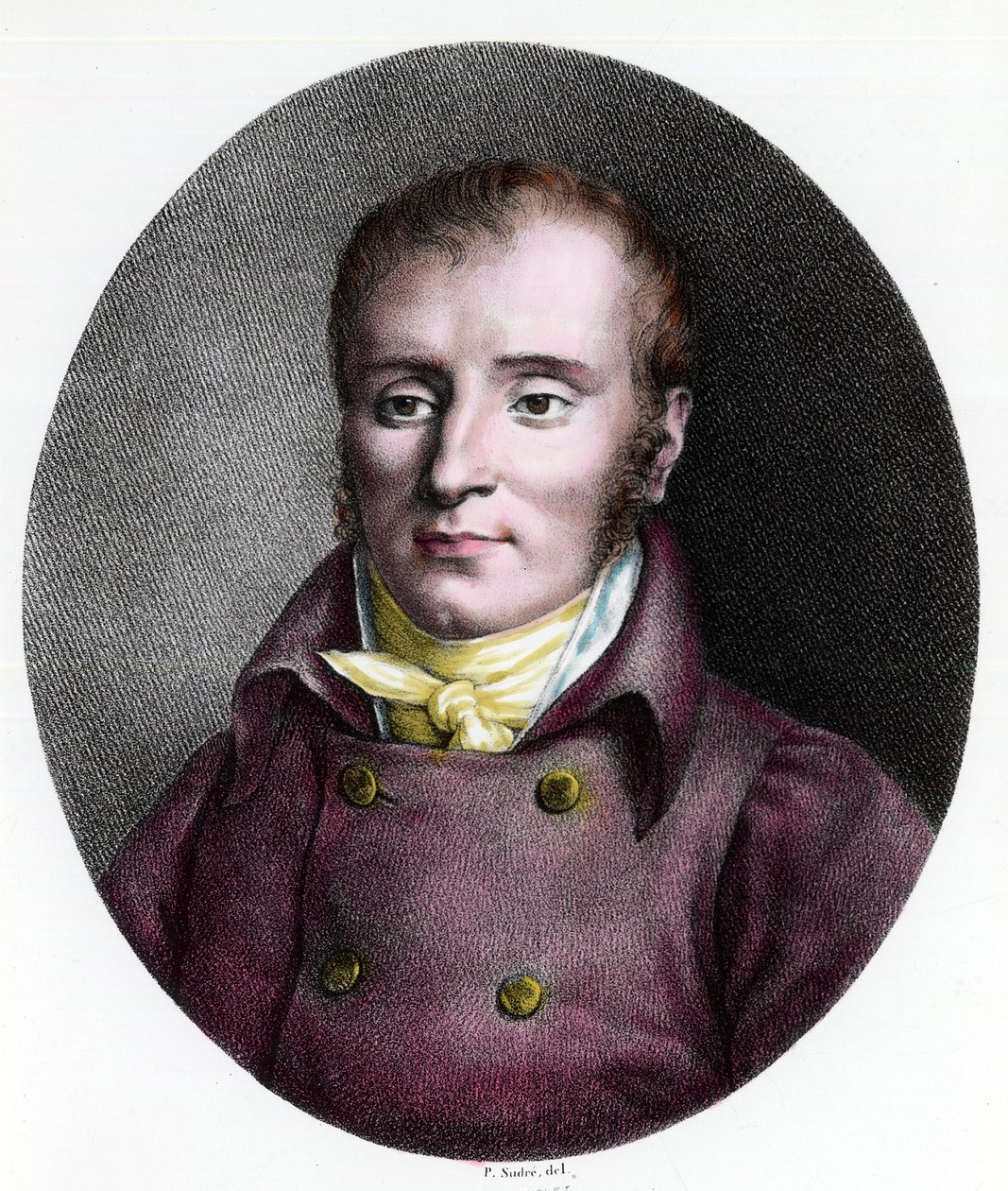 Francois Xavier Bichat (1771-1802) francia orvos portréja. 18. századi metszet. Magángyűjtemény. alkotó: Unknown artist