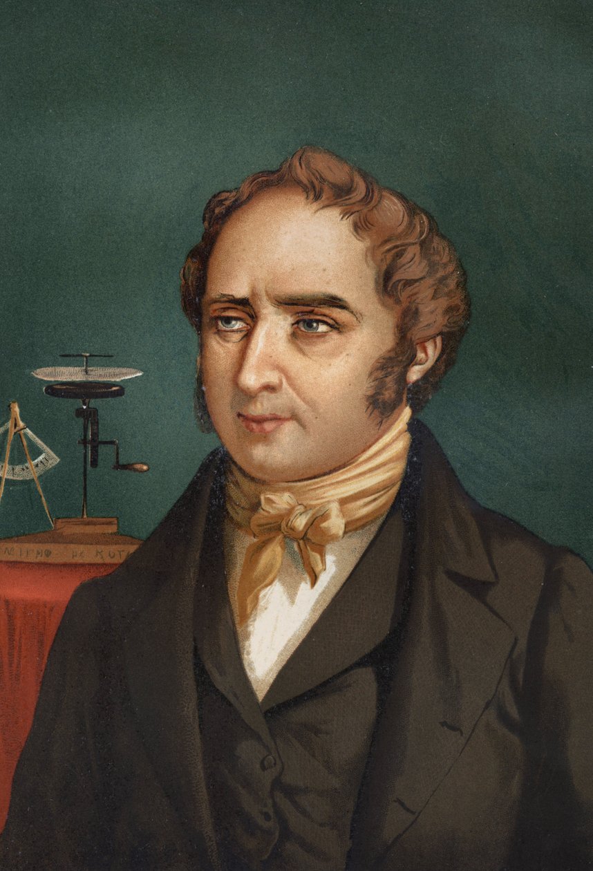 Francois Arago portréja. (1786-1853). Louis Figuier „Tudomány és emberei”-ből. Barcelona 1881 alkotó: Unknown artist