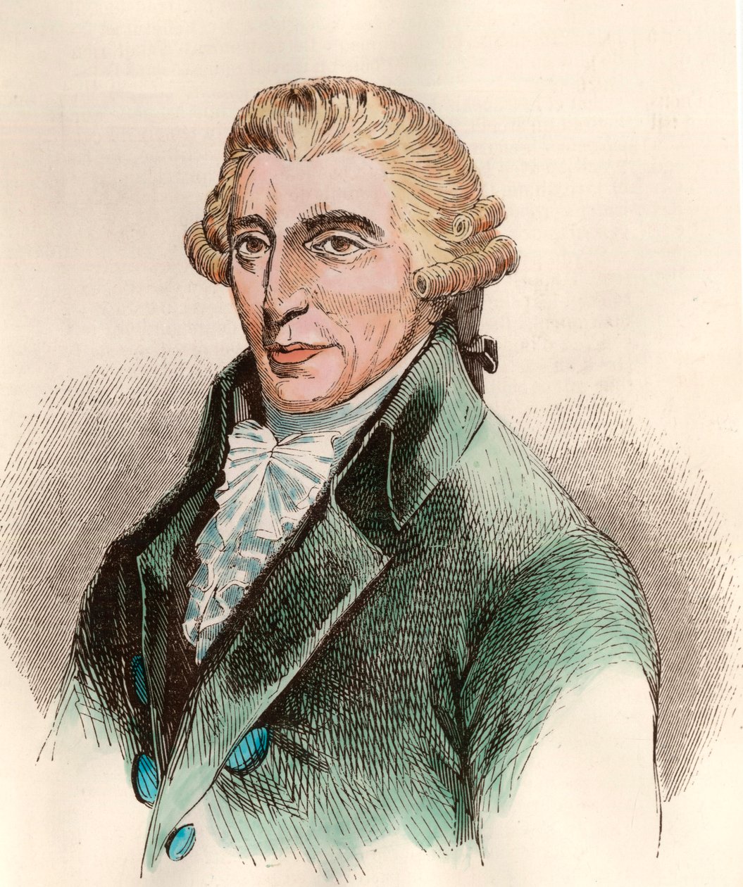 Franz Joseph Haydn (1732 - 1809) osztrák zeneszerző portréja. 18. századi metszet. Magángyűjtemény. alkotó: Unknown artist