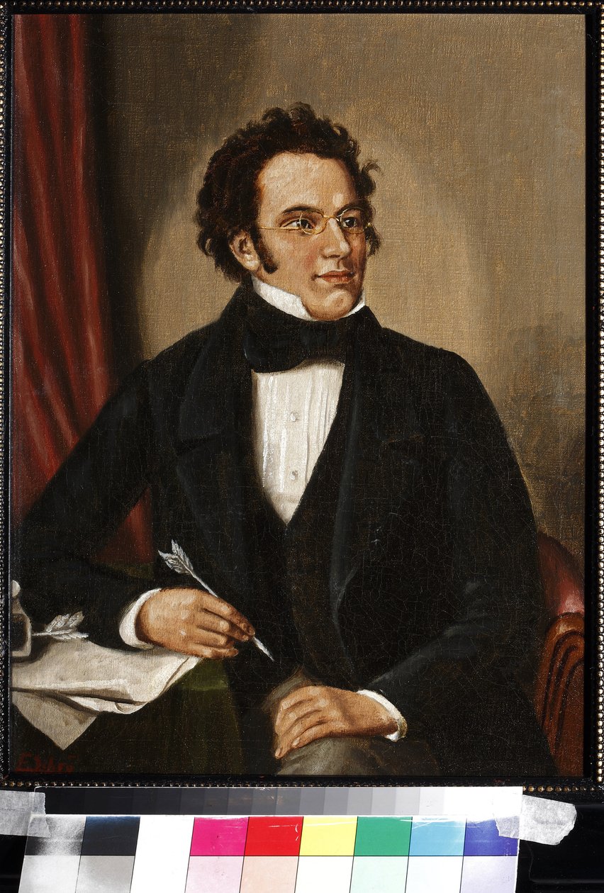 Franz Schubert portréja (olaj, vászon) alkotó: Unknown artist