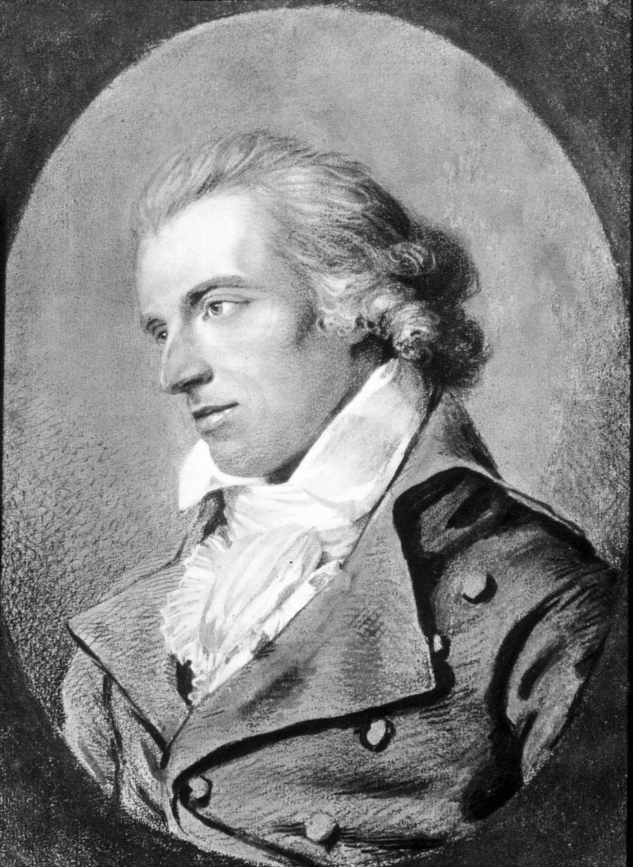 Friedrich von Schiller (1759 - 1805) portréja. SD. 19. század. alkotó: Unknown artist