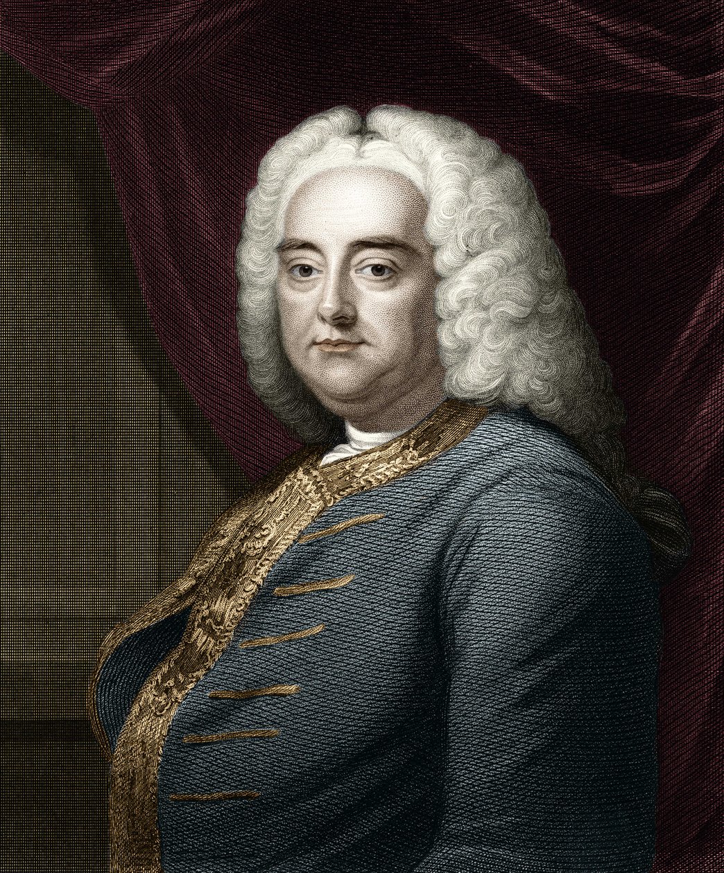 George Frederick Handel portréja (Georg Friedrich Handel alkotó: Unknown artist