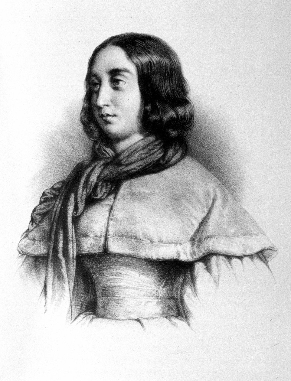George Sand (Aurore Dupin, Baronne Dudevant) portréja (1804-1876). alkotó: Unknown artist