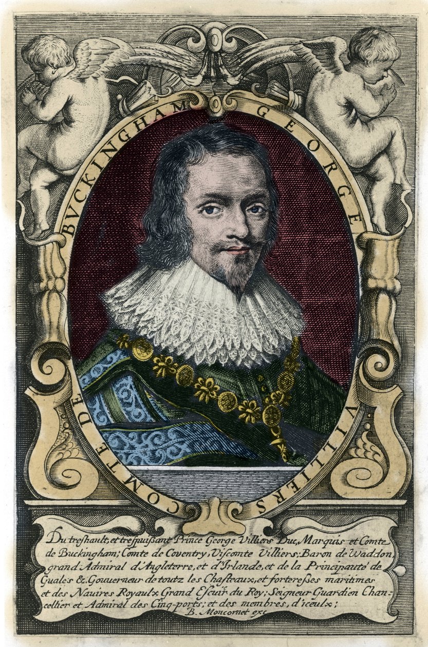 George Villiers (1592-1628) Buckingham herceg portréja 17. századi metszet alkotó: Unknown artist