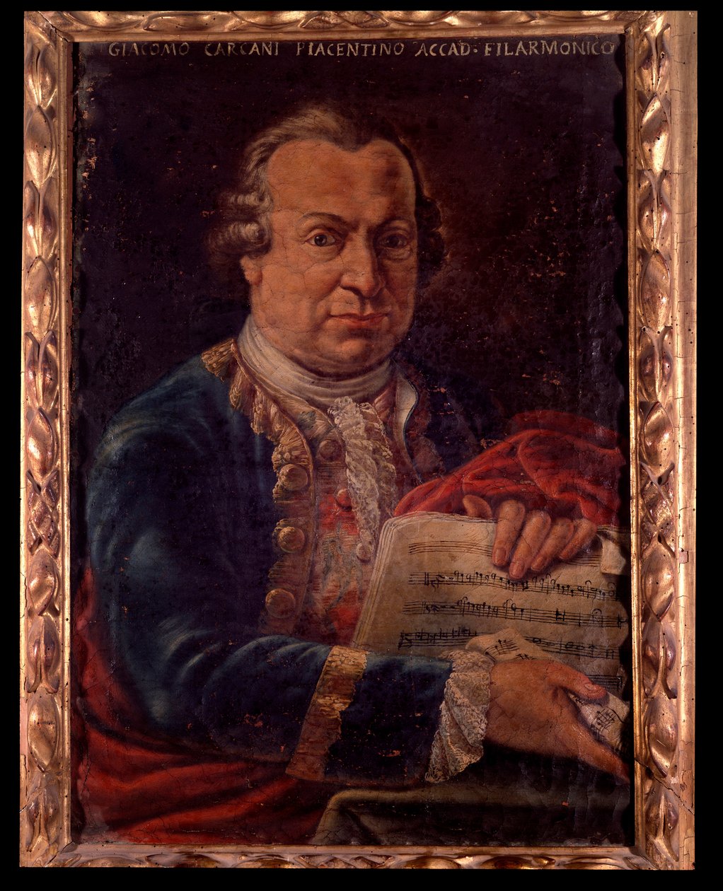 Giacomo Carcani olasz zeneszerző portréja (festmény alkotó: Unknown artist