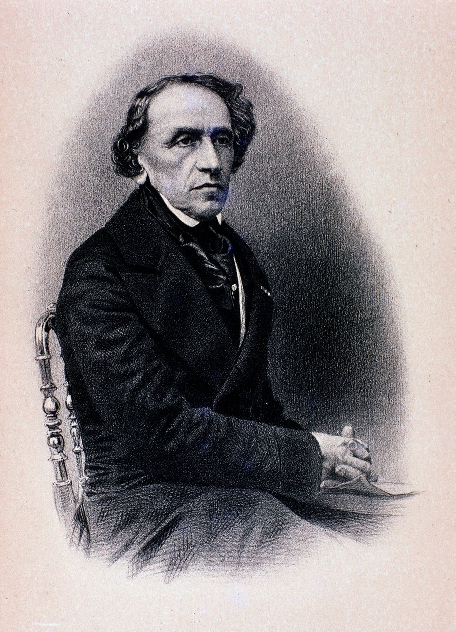 Giacomo Meyerbeer portréja (metszet) alkotó: Unknown artist