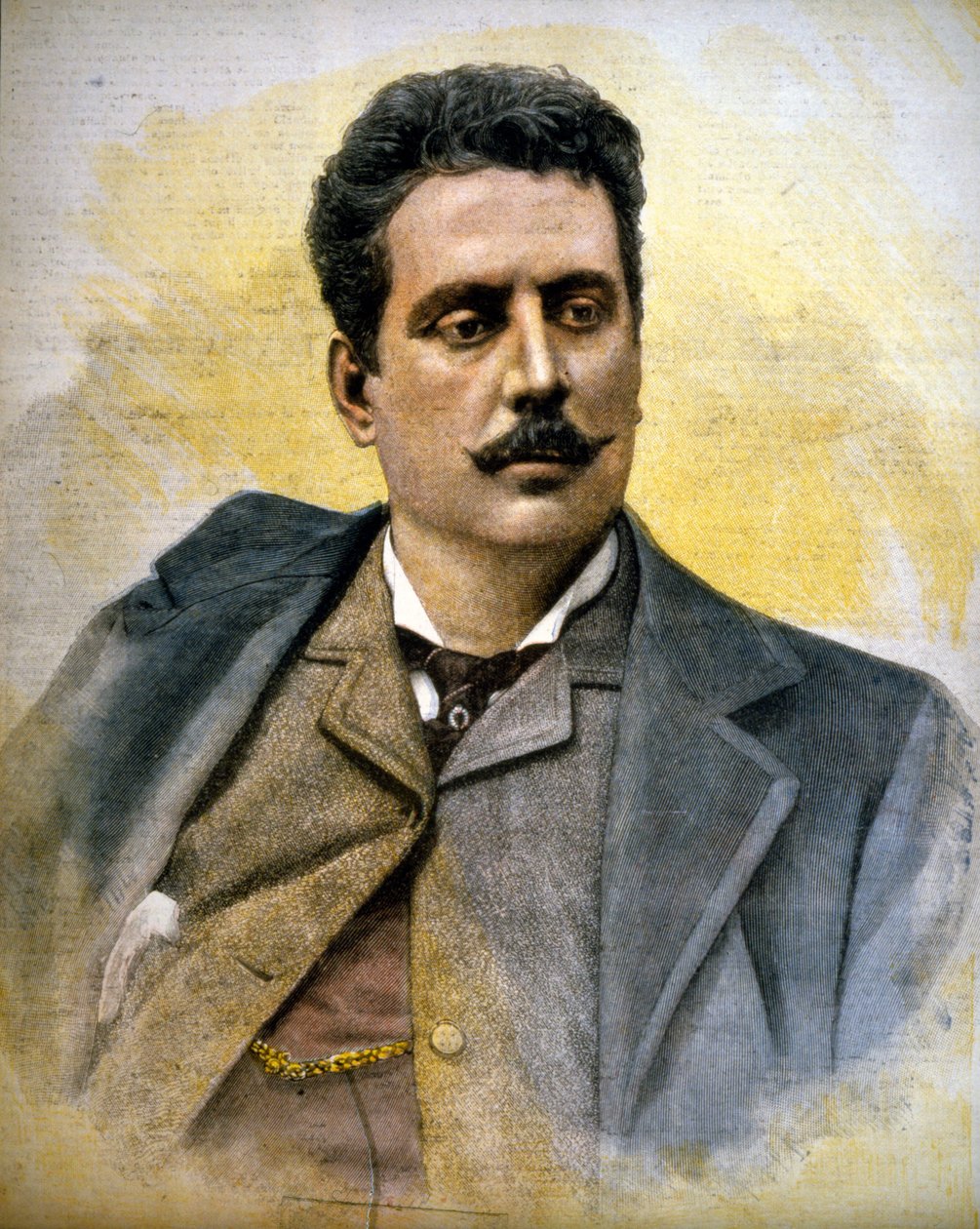 Giacomo Puccini (1858-1924) olasz zeneszerző portréja. alkotó: Unknown artist