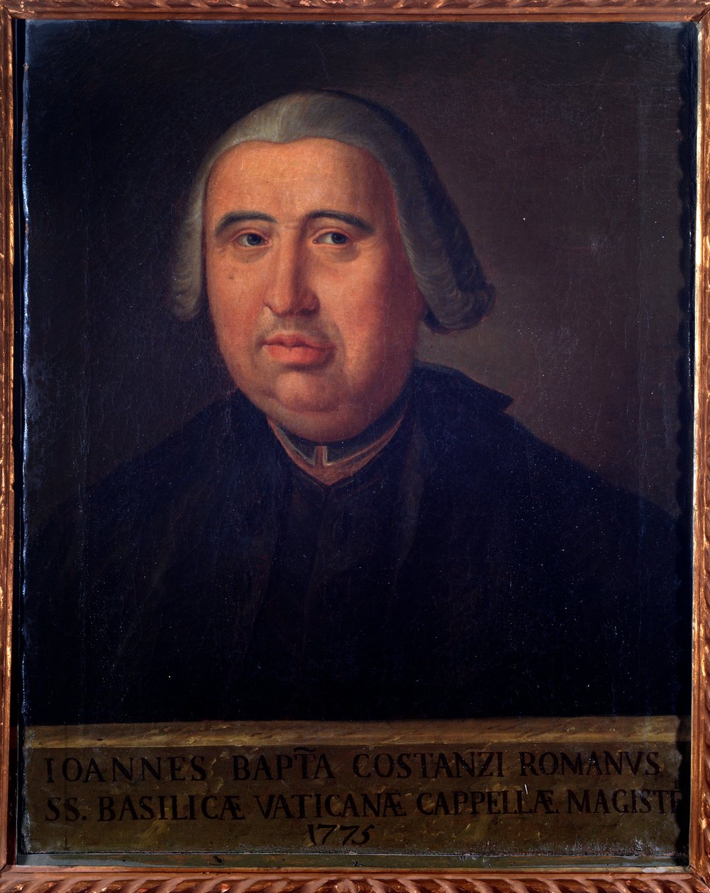 Giovanni Battista Costanzi olasz zeneszerző és csellóművész portréja (festmény alkotó: Unknown artist