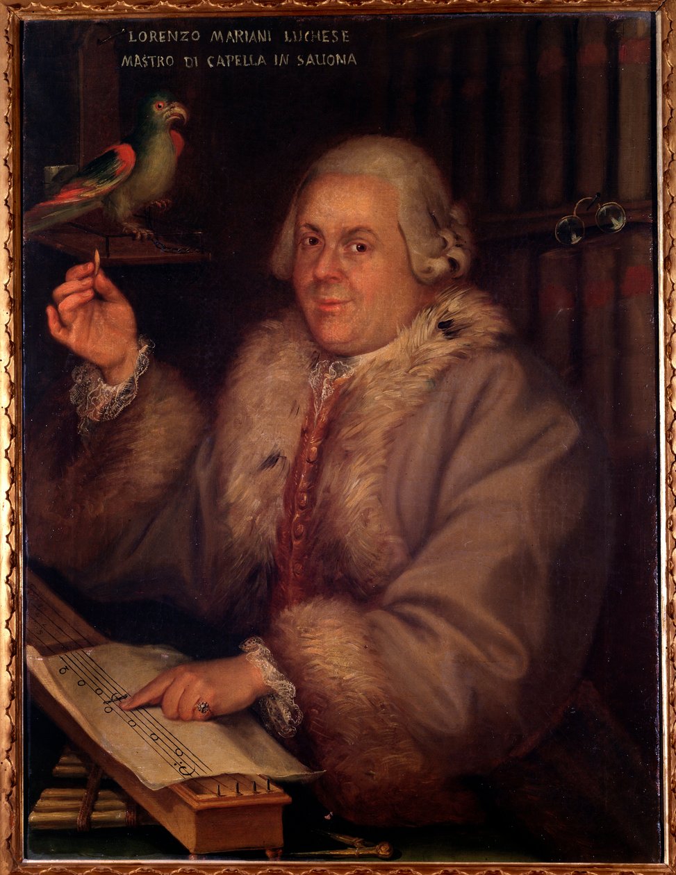 Giovanni Lorenzo Mariani olasz zeneszerző portréja (festmény alkotó: Unknown artist