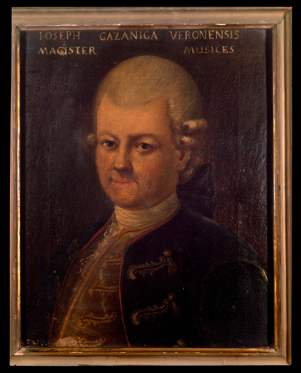 Giuseppe Gazzaniga (1743-1818) olasz zeneszerző Anonymous festmény portréja. 18. század. Bologna, polgári zenei bibliográfiai múzeum. alkotó: Unknown artist