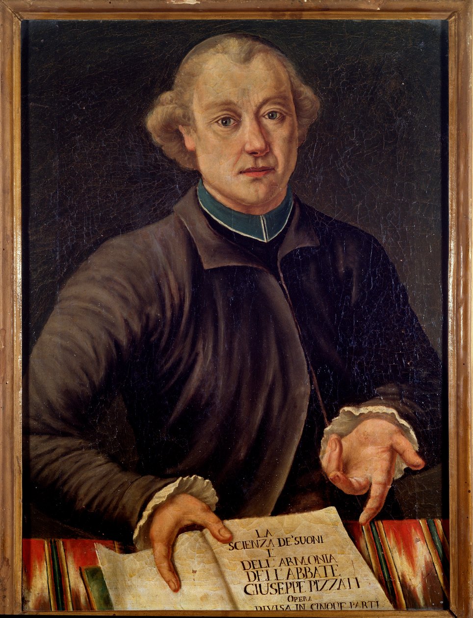 Giuseppe Pizzati olasz zeneteoretikus portréja (festmény alkotó: Unknown artist