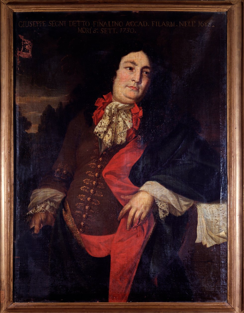Giuseppe Segni il Finalino portréja, olasz castrato (festmény alkotó: Unknown artist