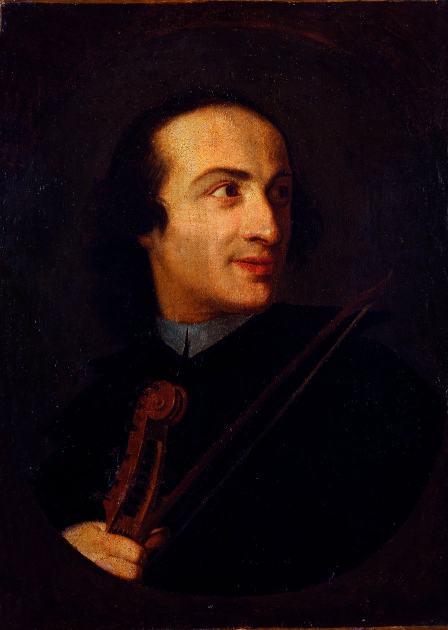 Giuseppe Tartini (1692-1770) olasz hegedűművész és zeneszerző Anonymous festménye. 18. századi Milánó, museo del castello alkotó: Unknown artist