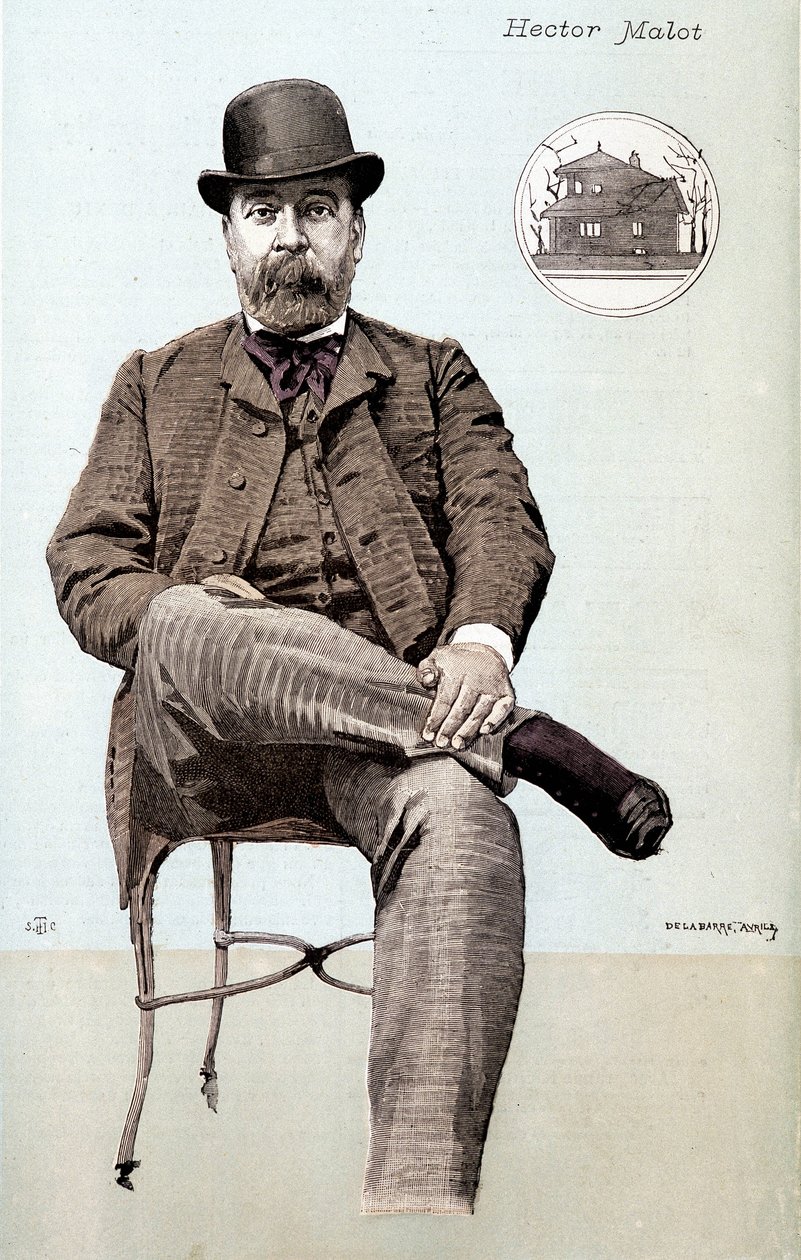 Hector Malot portréja - rajz alkotó: Unknown artist