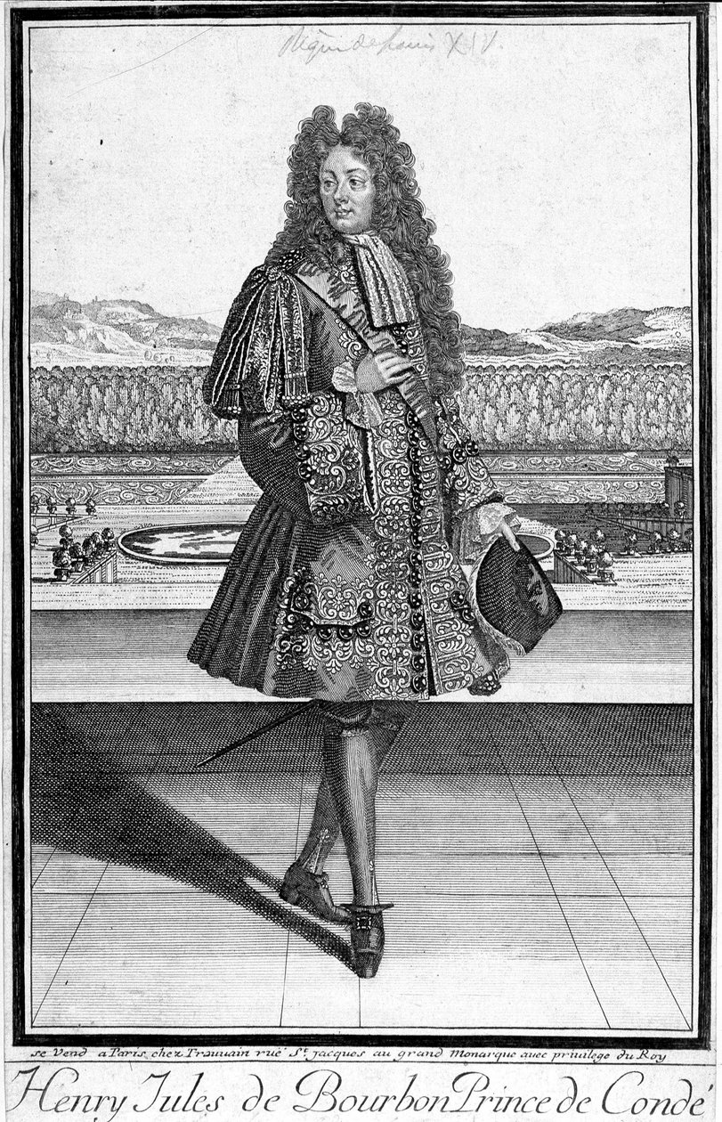 Henri Jules de Bourbon, Conde hercegének (Henri-Jules de Bourbon-Conde) portréja (1643-1709). alkotó: Unknown artist