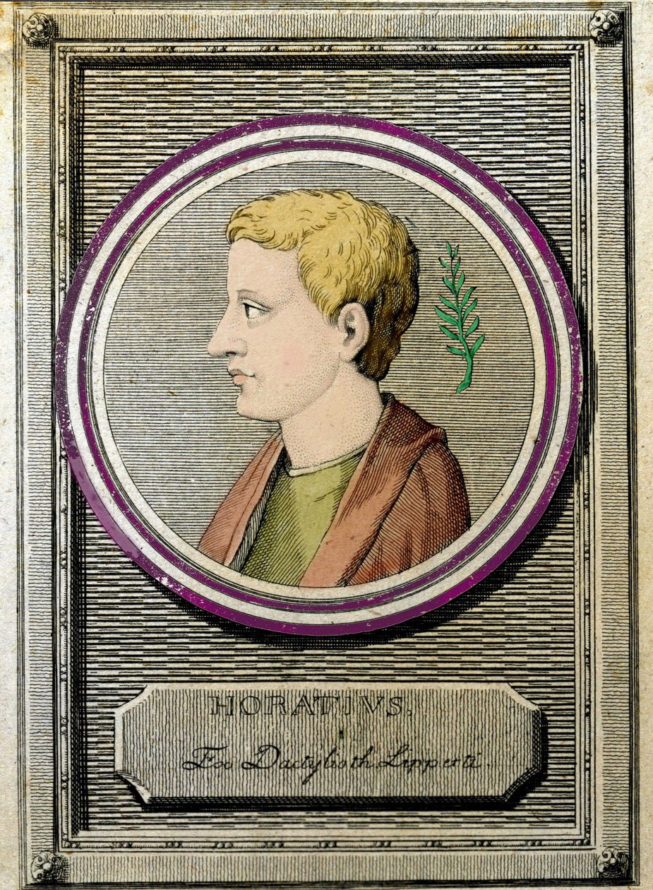 Horatius (Quintus Horatius Flaccus) (Kr. e. 65-8), latin költő portréja. alkotó: Unknown artist