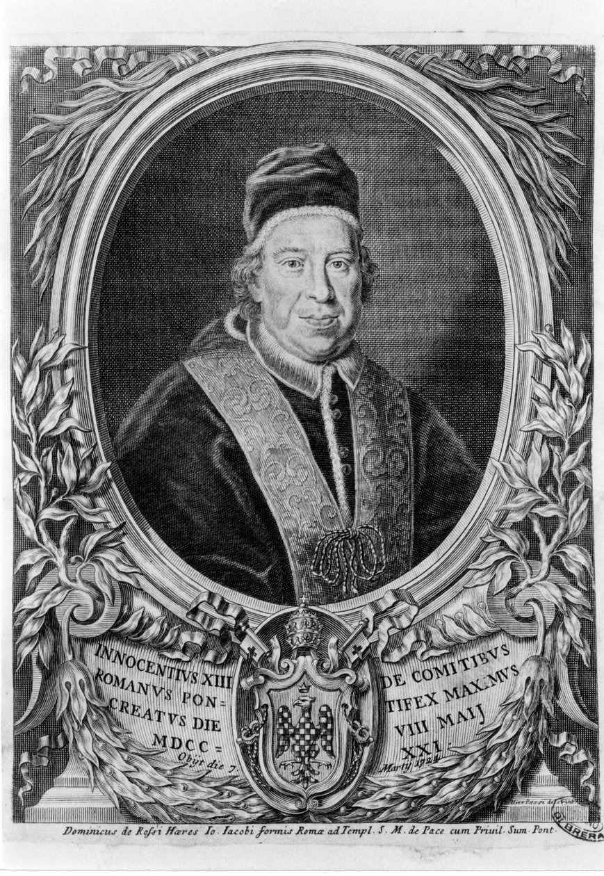 XIII. Innocentus portréja (1655 - 1724). alkotó: Unknown artist